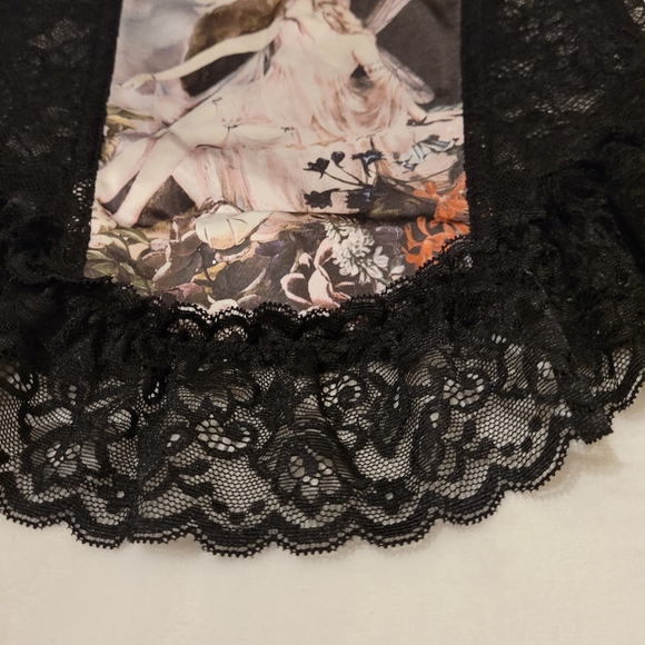 Dolls Kill Widow Faerie Black Corset Top - small - Picture 3 of 5